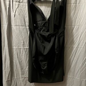 Aqua Green Black Swimsuit Dress